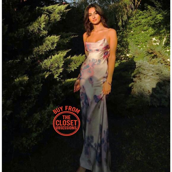 ZARA Blogger Fave!!! Flowy Maxi Slip Dress NWT – Ethereal Elegance 🌸 - Picture 7 of 16